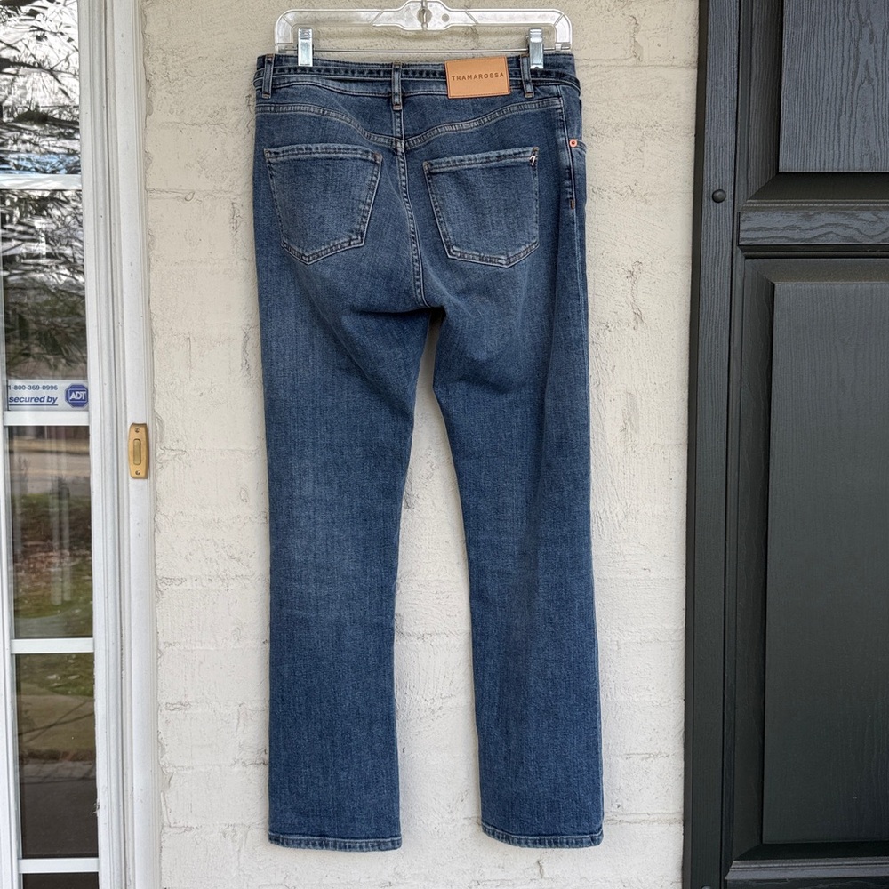 Tramarossa High Rise Belted Straight Leg Jeans Waist 27 - Picture 5 of 12